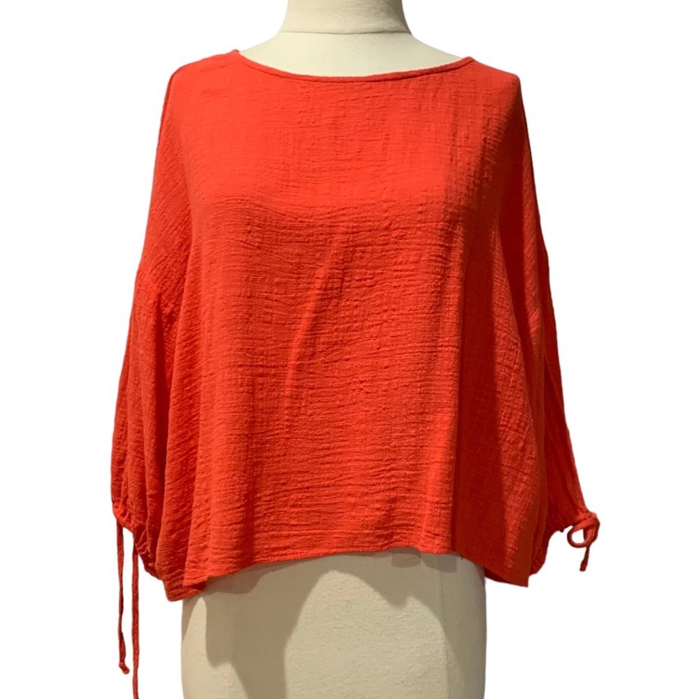 Women's Boxy Crop Cotton Top